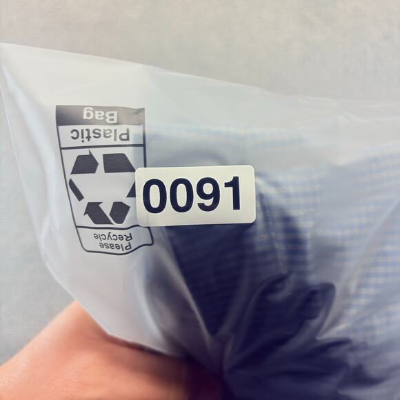 Adidas Climalite Golf Pants Men 36x32 Blue Checkered Stretch Golfing Performance - Picture 9 of 9